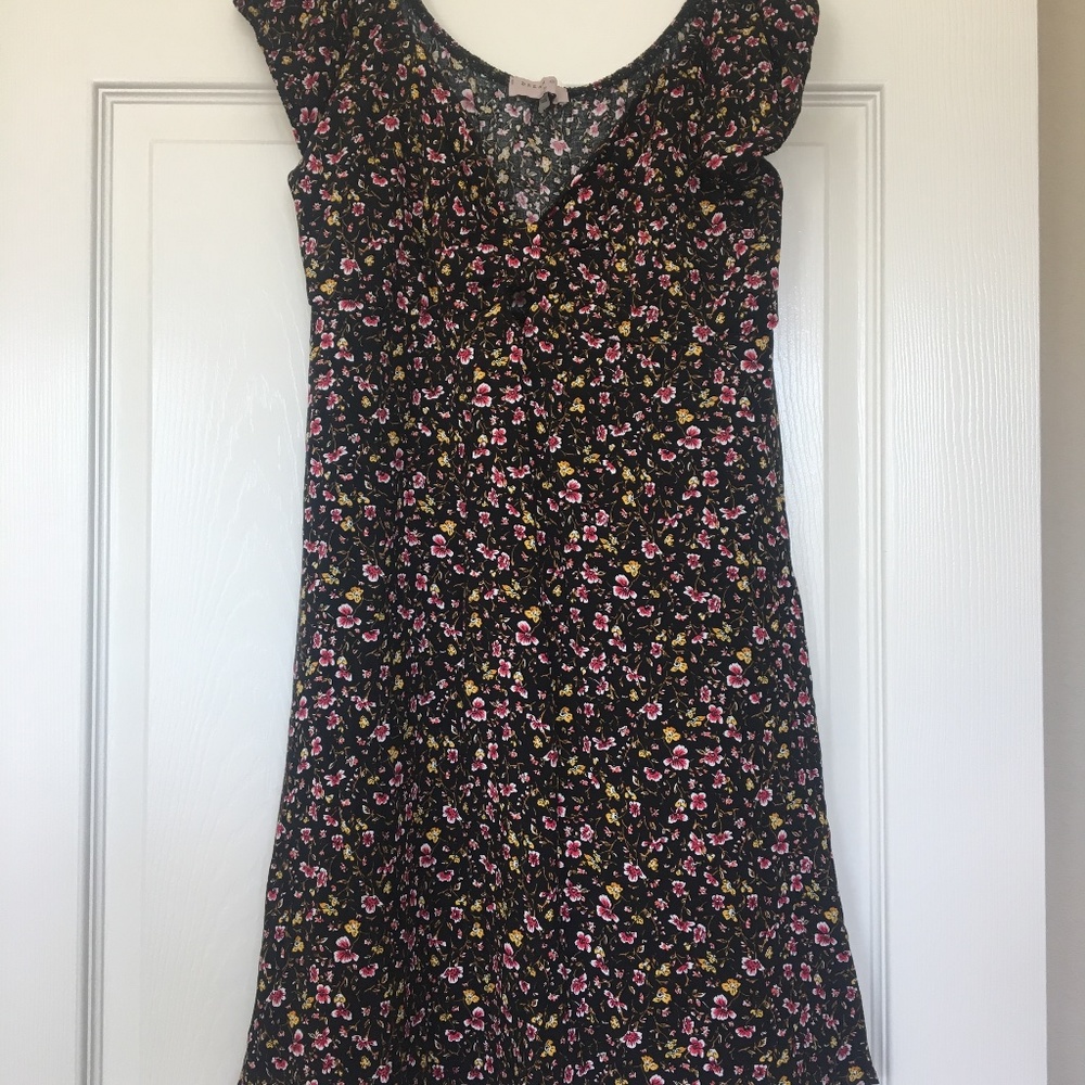 Tiny floral print mini dress